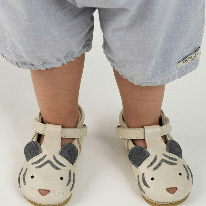 Spark Special Shoes | White Tiger | Cream Leather