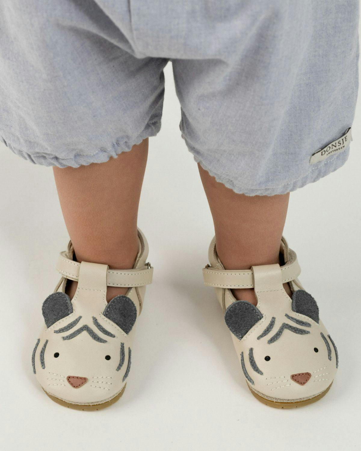 Spark Special Shoes | White Tiger | Cream Leather