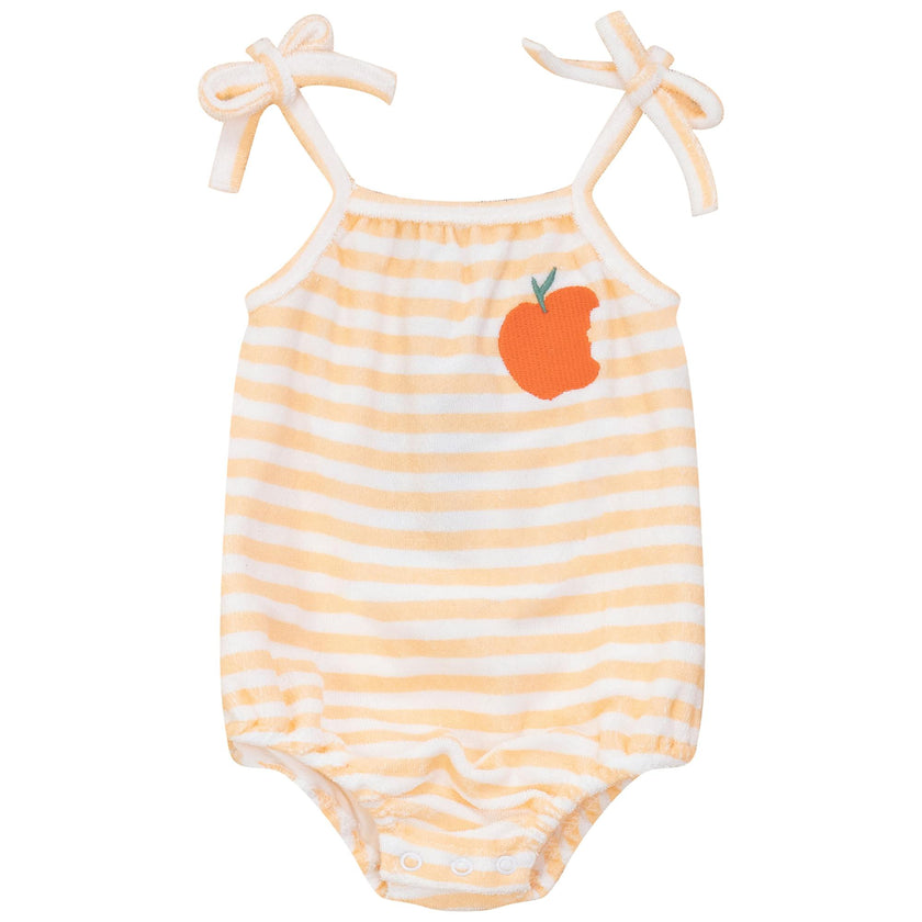 Terry Peach Stripped Bubble
