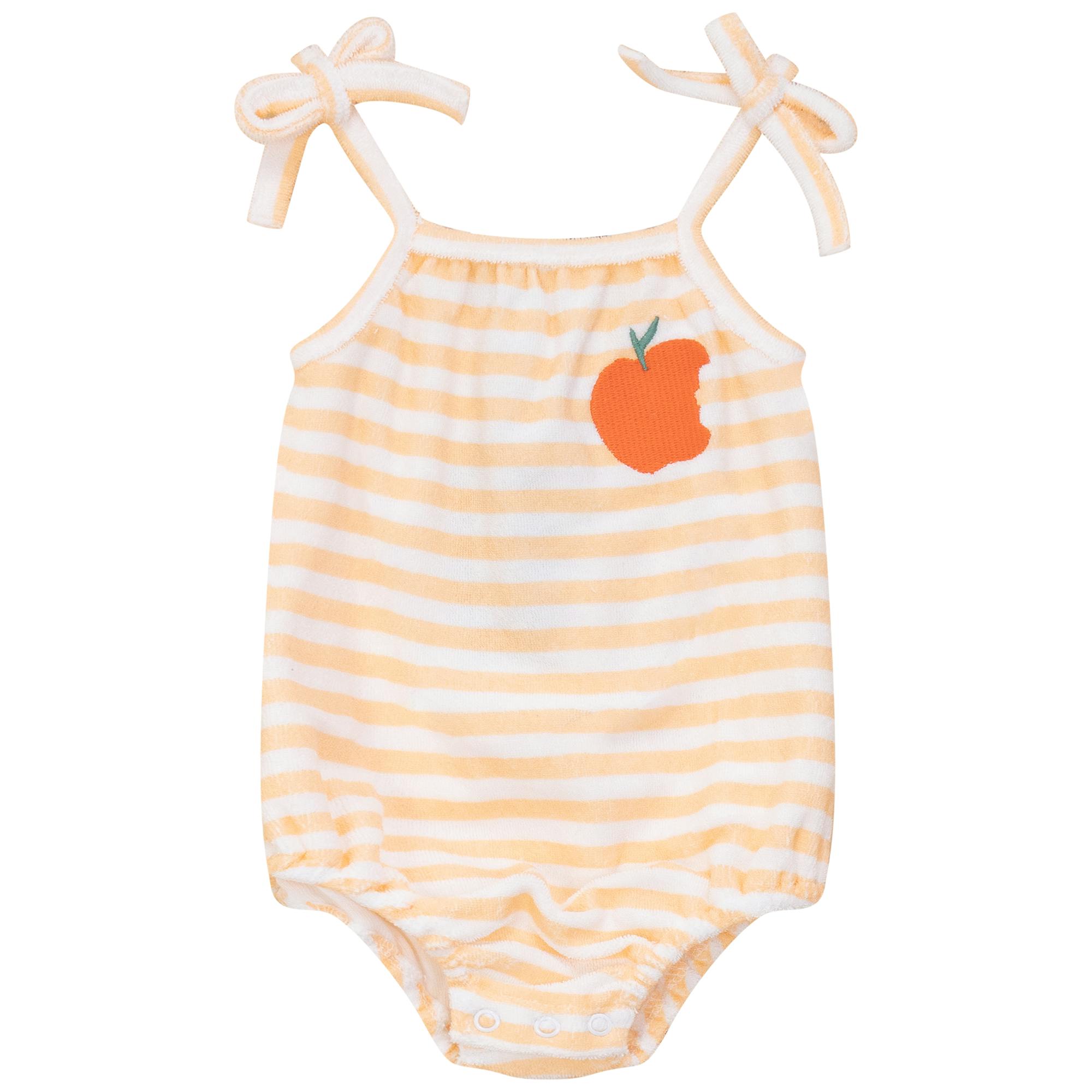 Terry Peach Stripped Bubble