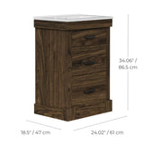 Teamson Home Donovan 24" Single Bathroom Vanity with Two Drawers