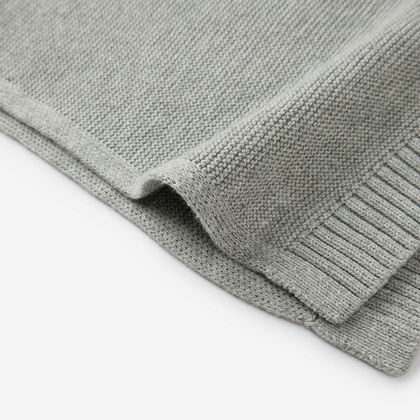 Grey Knitted Blanket
