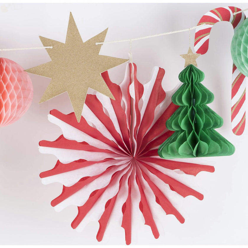 Xmas Honeycomb Garland