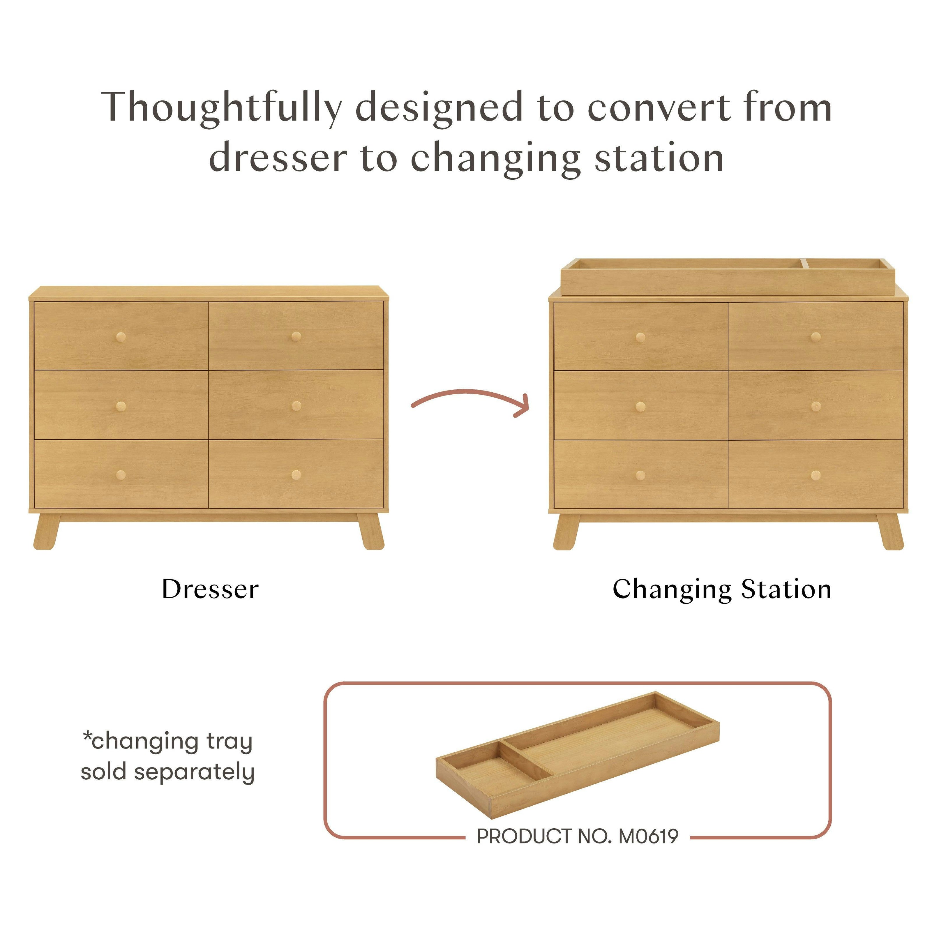 Babyletto Hudson Modern 6-Drawer Assembled Double Dresser
