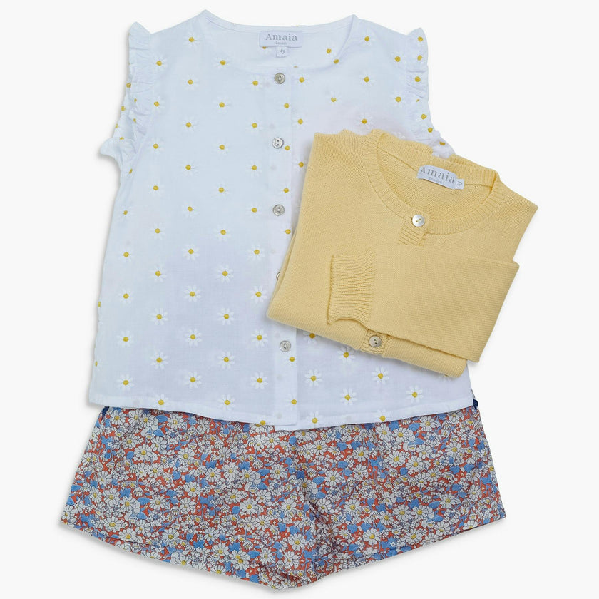 Noemie Top Daisy Embroidered