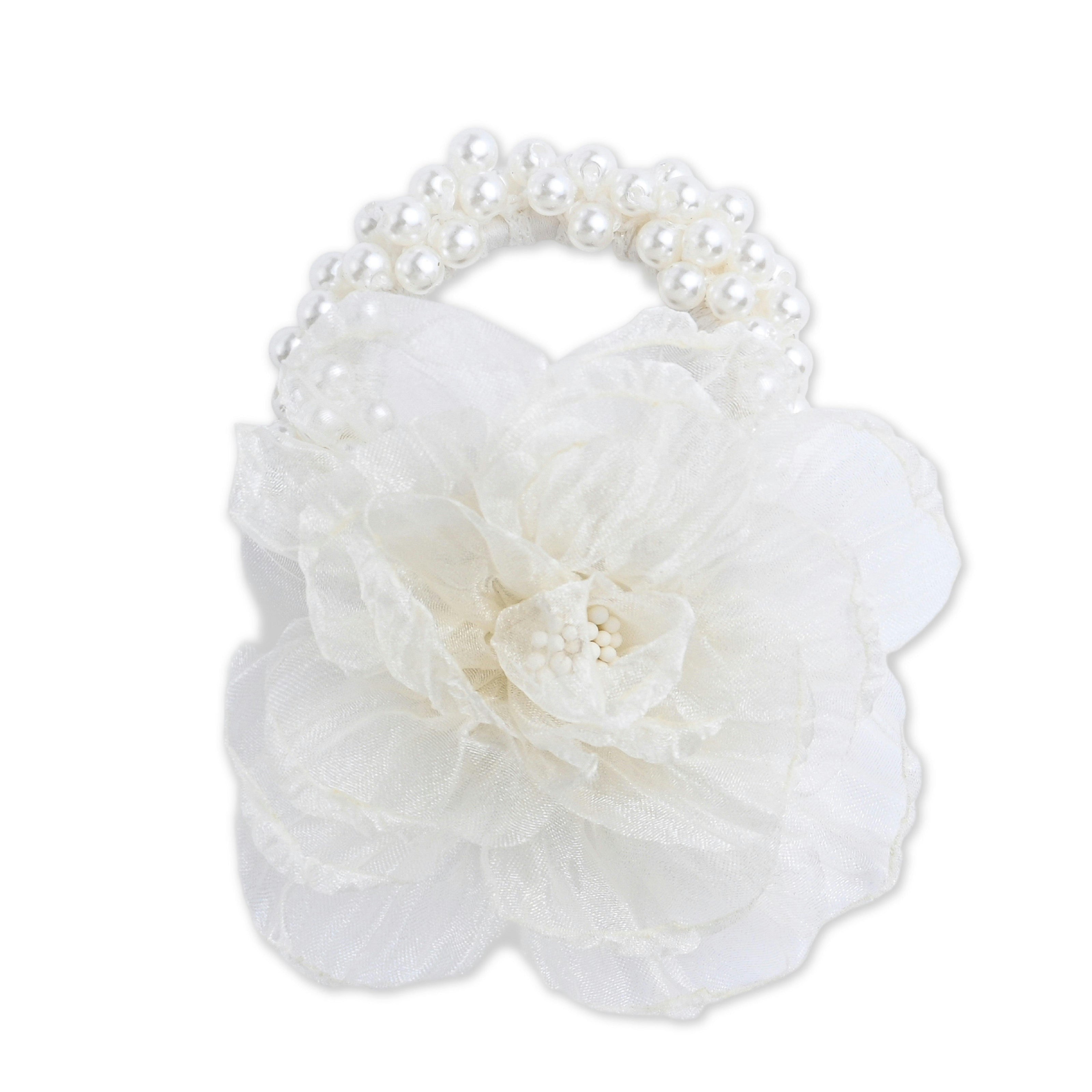 Pearl Blossom Scrunchie Set