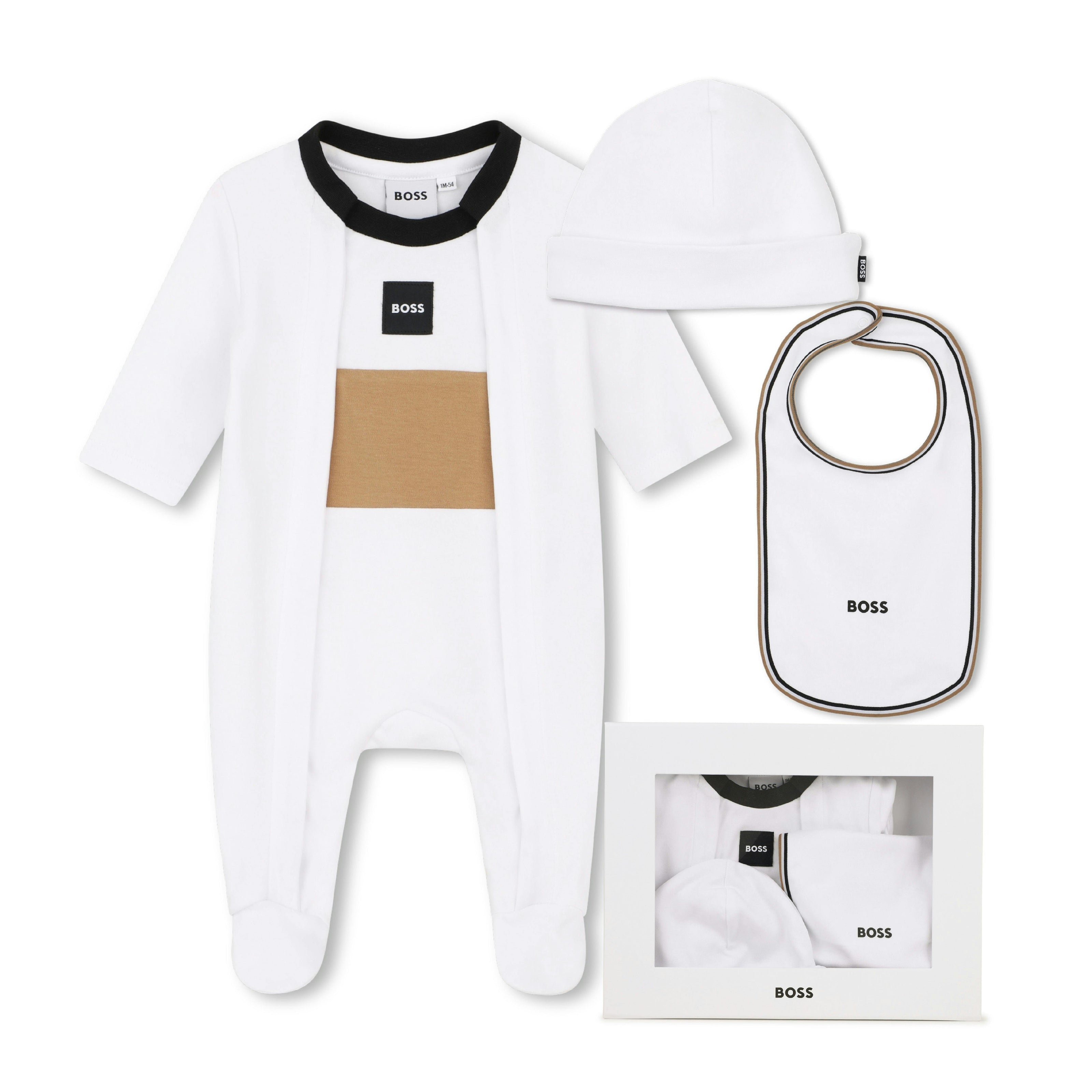 White Logo Baby Pyjama Set