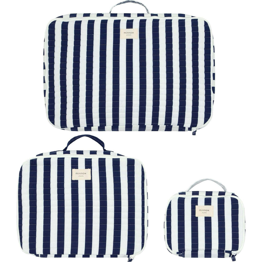 Navy Cabana Stripe Packing Cubes