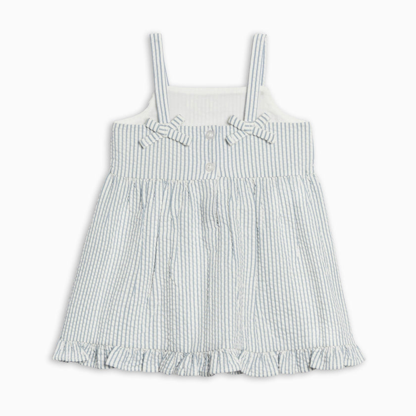 Juliette Seersucker Tank Dress - Shore Stripe / Sea