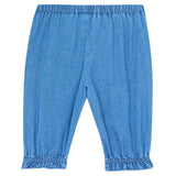 BONTON Noodle Frill Baby Pants - Chambray
