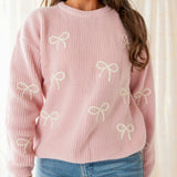 All Over Bows Women's Sweater
