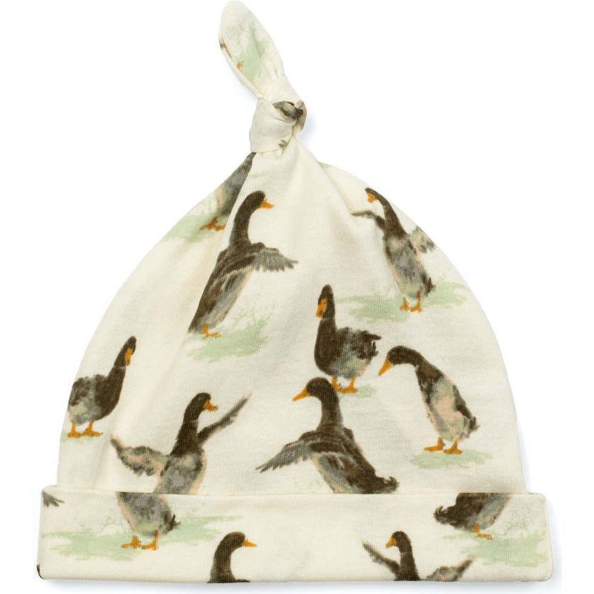 Organic Cotton Knotted Beanie Hat
