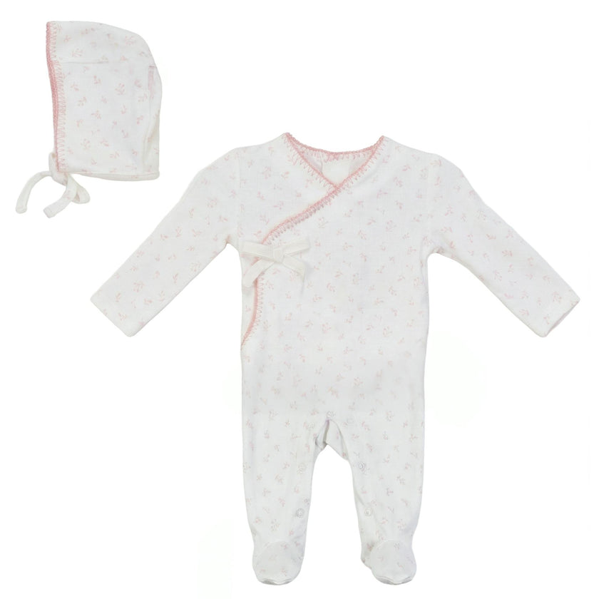 Cherry Onesie with Bonnet