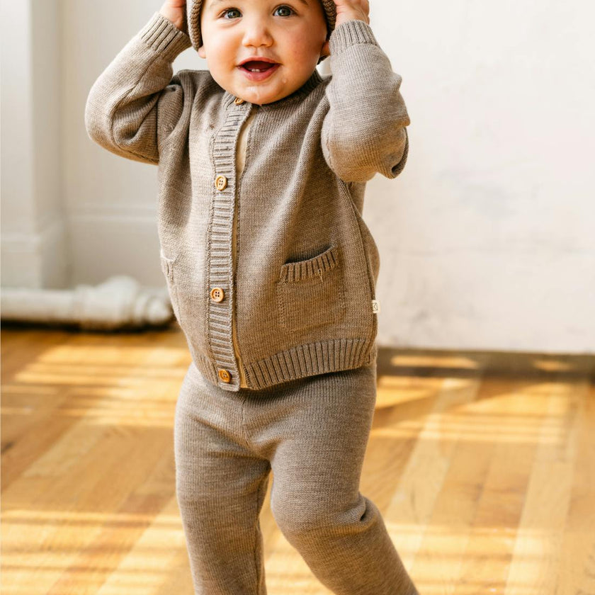 Merino Wool Baby Cardigan