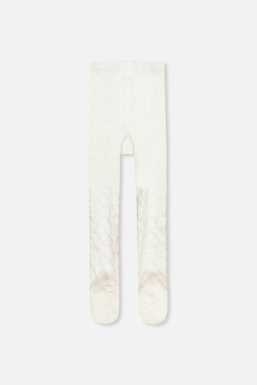 Knit Textured Tights Off-White