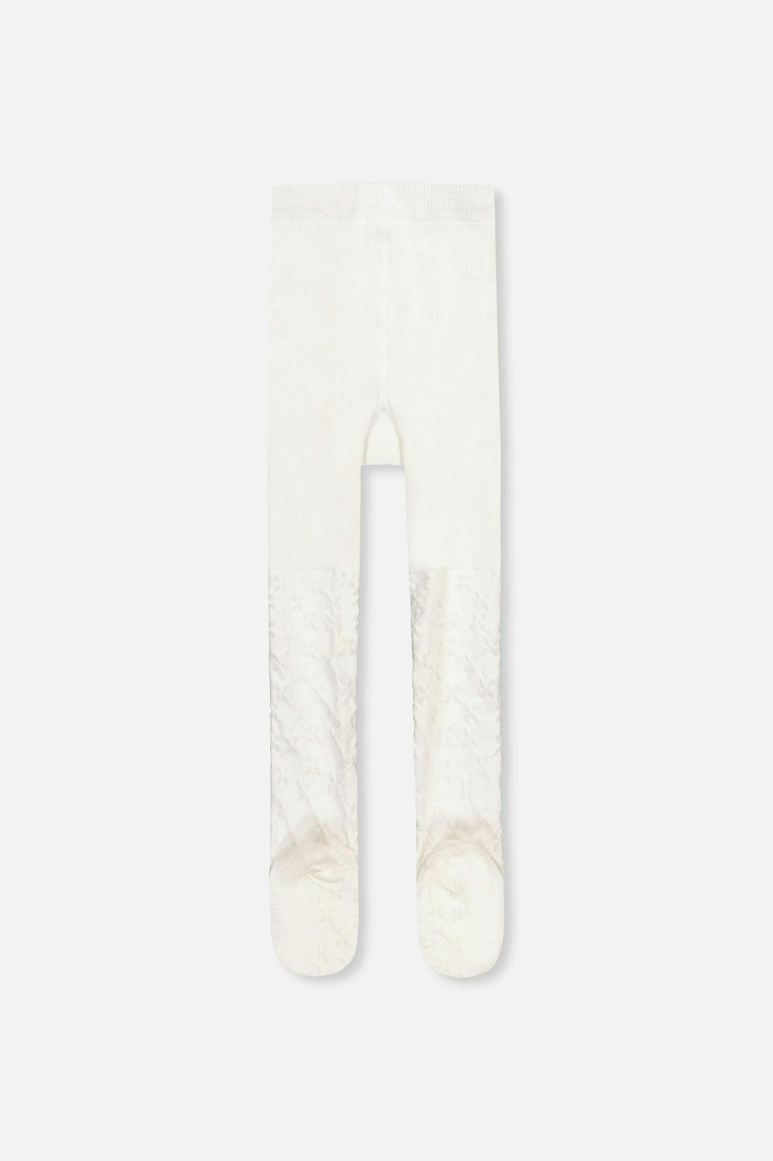 Knit Textured Tights Off-White