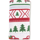 Red Truck Fair Isle - Swaddle Blanket