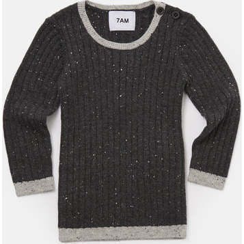 Baby Boys Hug Me Ribbed Contrast Trim Long Sleeve Top