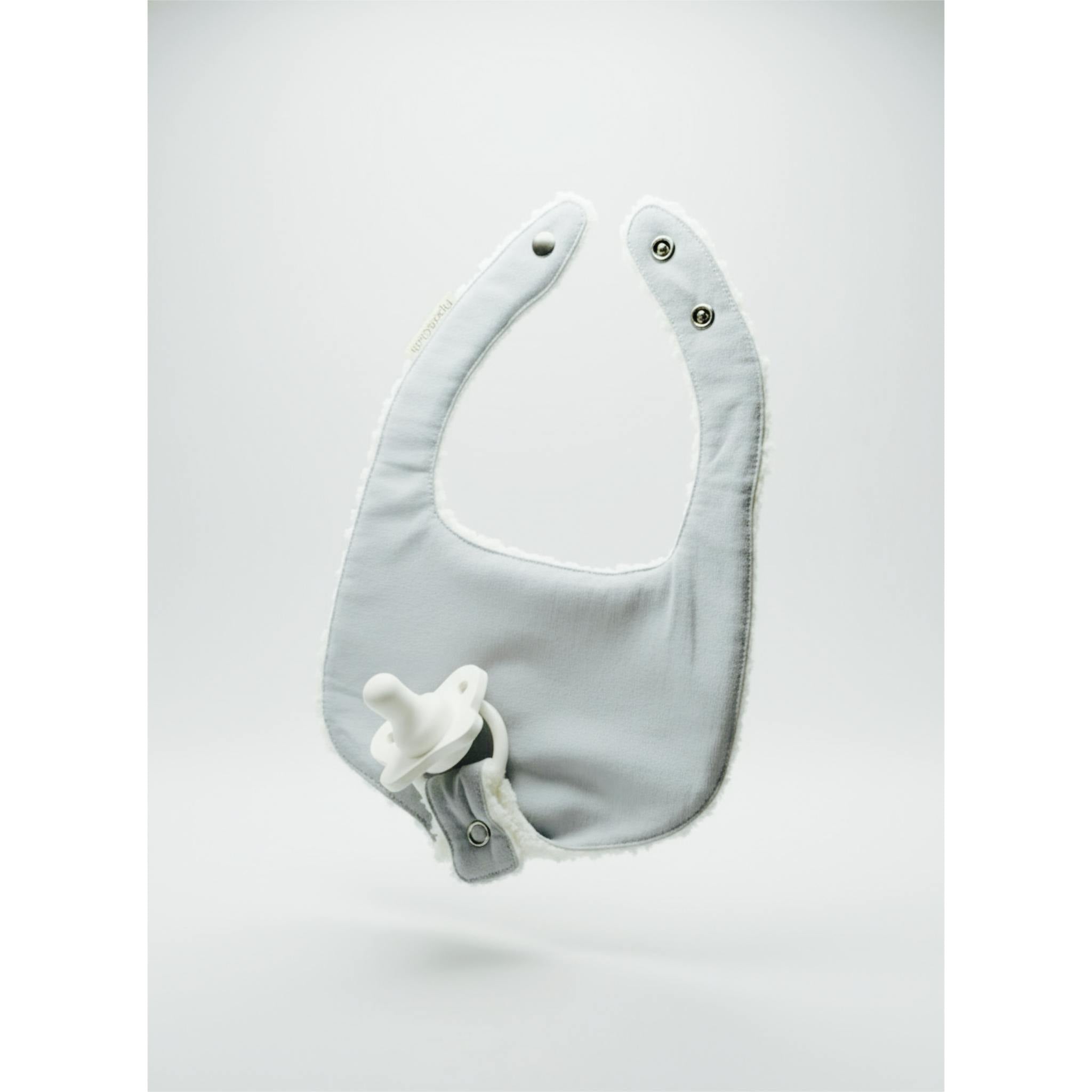 Pacifier Bib-Morning Fog
