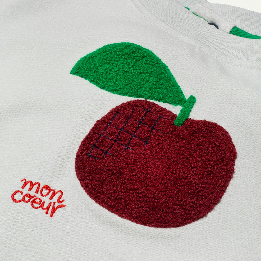 Recycled Cotton Apple Baby Sweatshirt