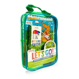 Let's Go! Activity & Coloring Kit - Robo Dinos - Activity Book Markers Postcards Stickers