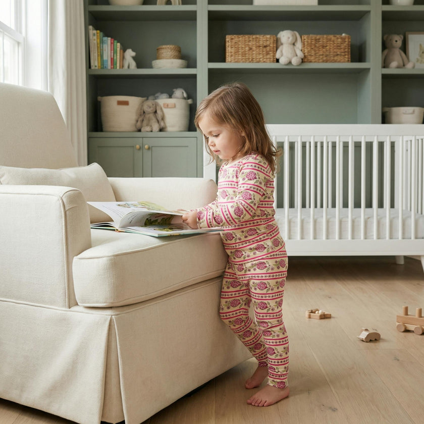 Pomegranate Soiree Bamboo Toddler Pajama