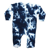 Baby Tie Dye Zipper Footie - Kai