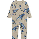 Babys Long Sleeve Contrast Pocket Snap Button Romper, Multi