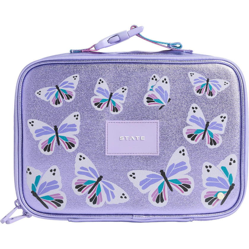 Rodgers Lunch Box, Metallic Butterflies
