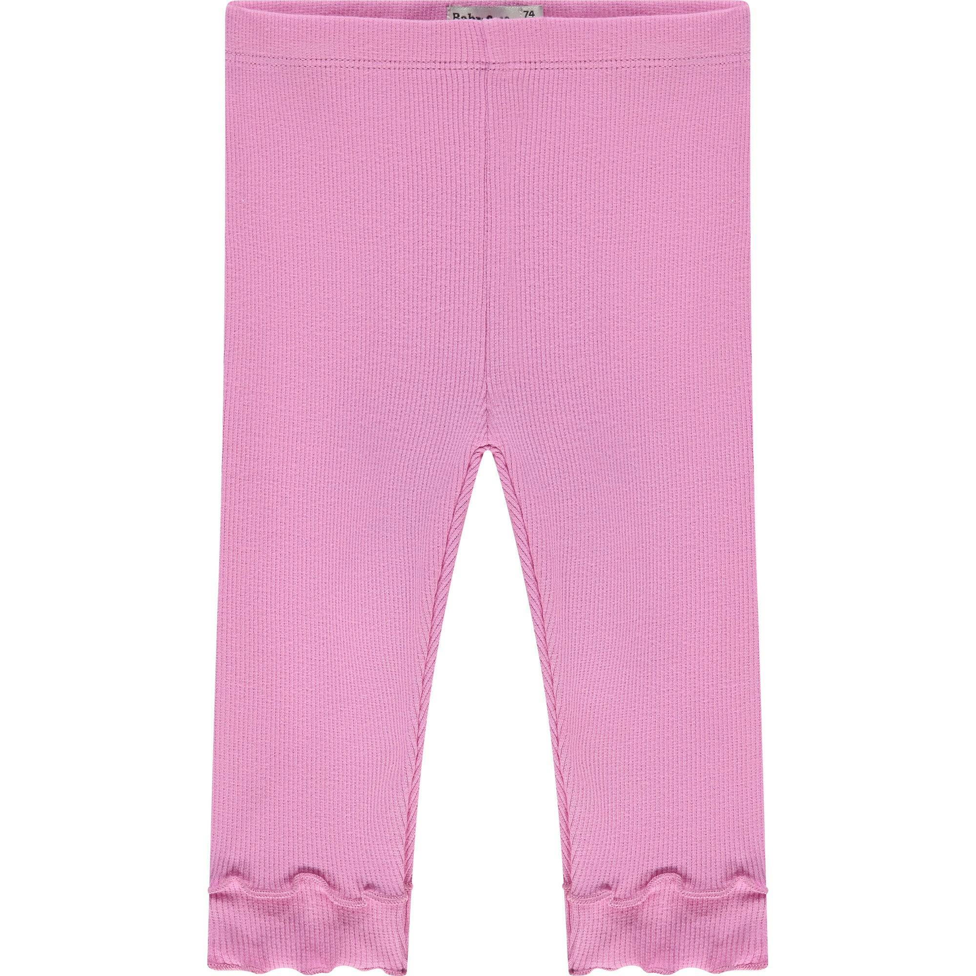 Lettuce Hem Ribbed Leggings