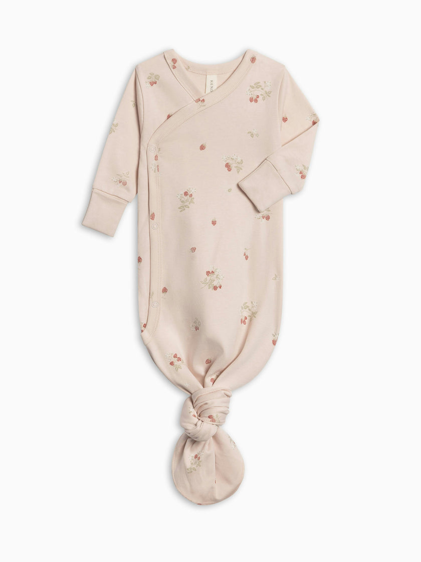 Indy Kimono Gown - Raspberries / Shell + Mint