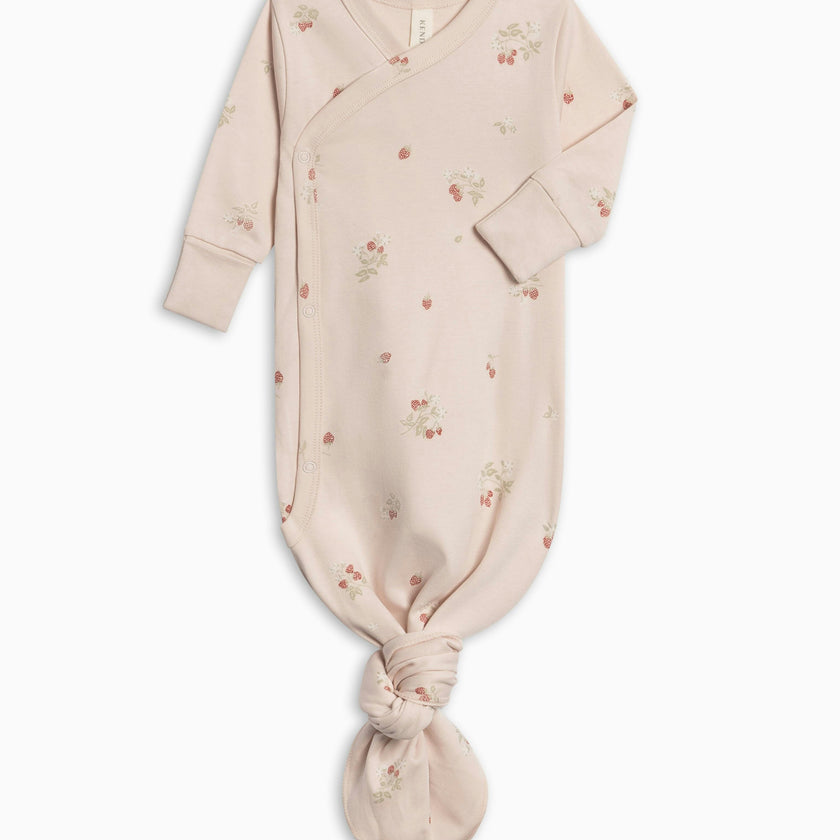 Indy Kimono Gown - Raspberries / Shell + Mint