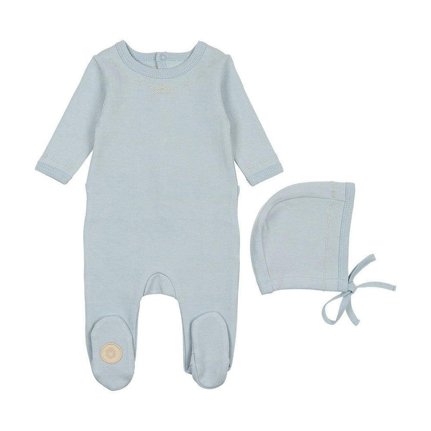Soft Stitches Footie & Hat Set