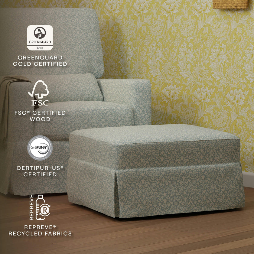 Namesake Morris & Co. x Namesake Crawford Gliding Ottoman
