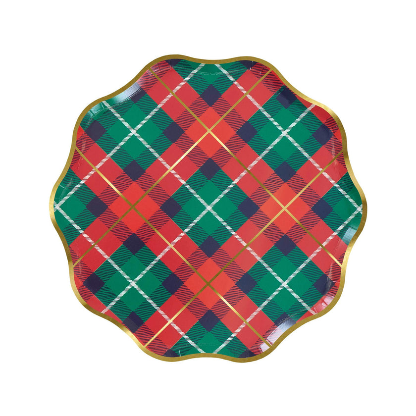 Plaid Mix Side Plates