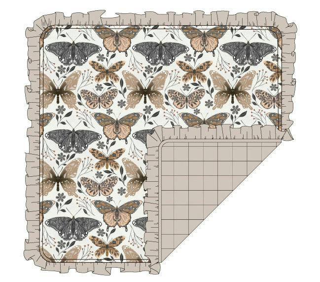 Flutter Ruffle Quilted Blanket: Core Collection