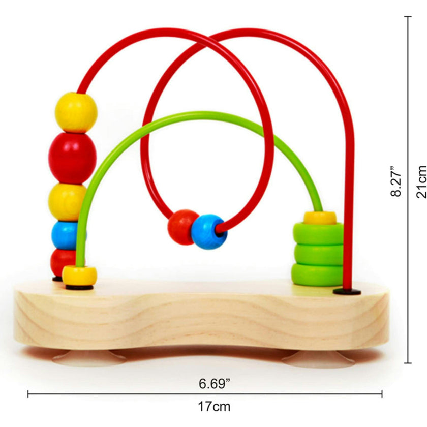 Double Bubble Wooden Bead Maze for Toddler