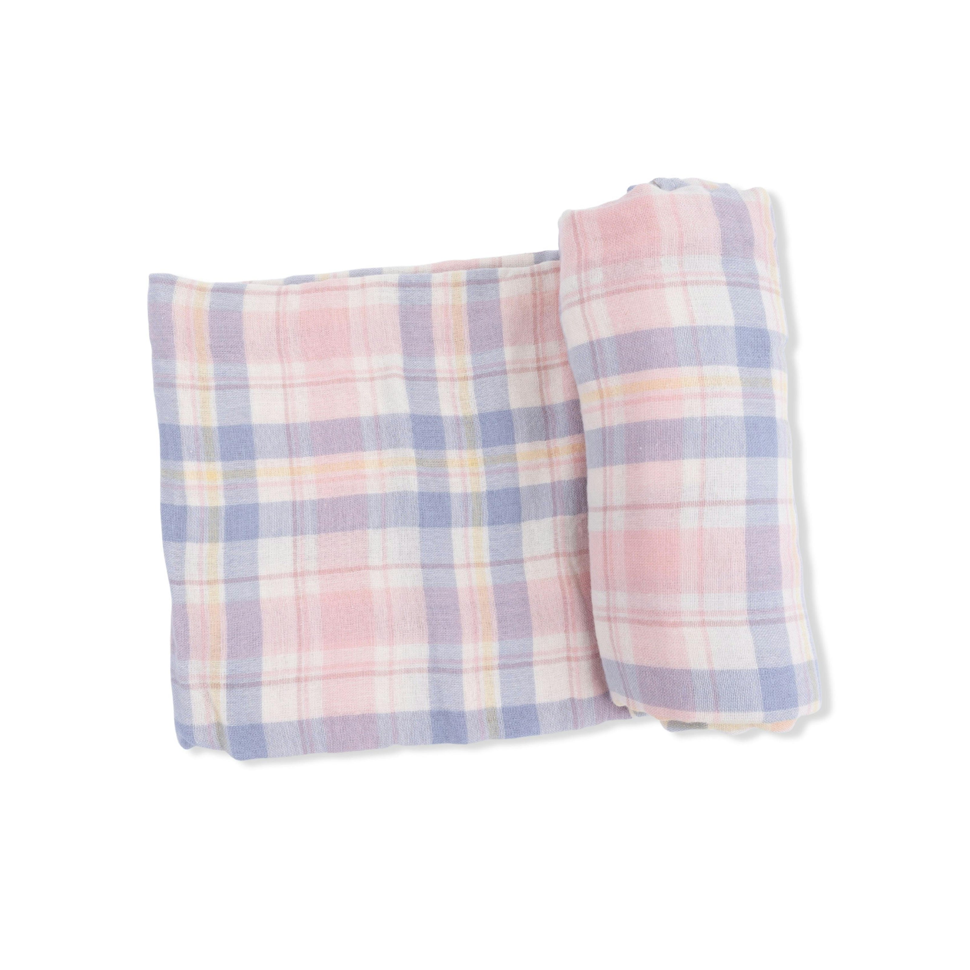 Dusty Plaid - Swaddle Blanket