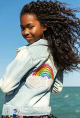 Happy Rainbow Denim Jacket
