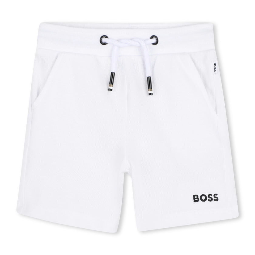 Beige & White Polo Set