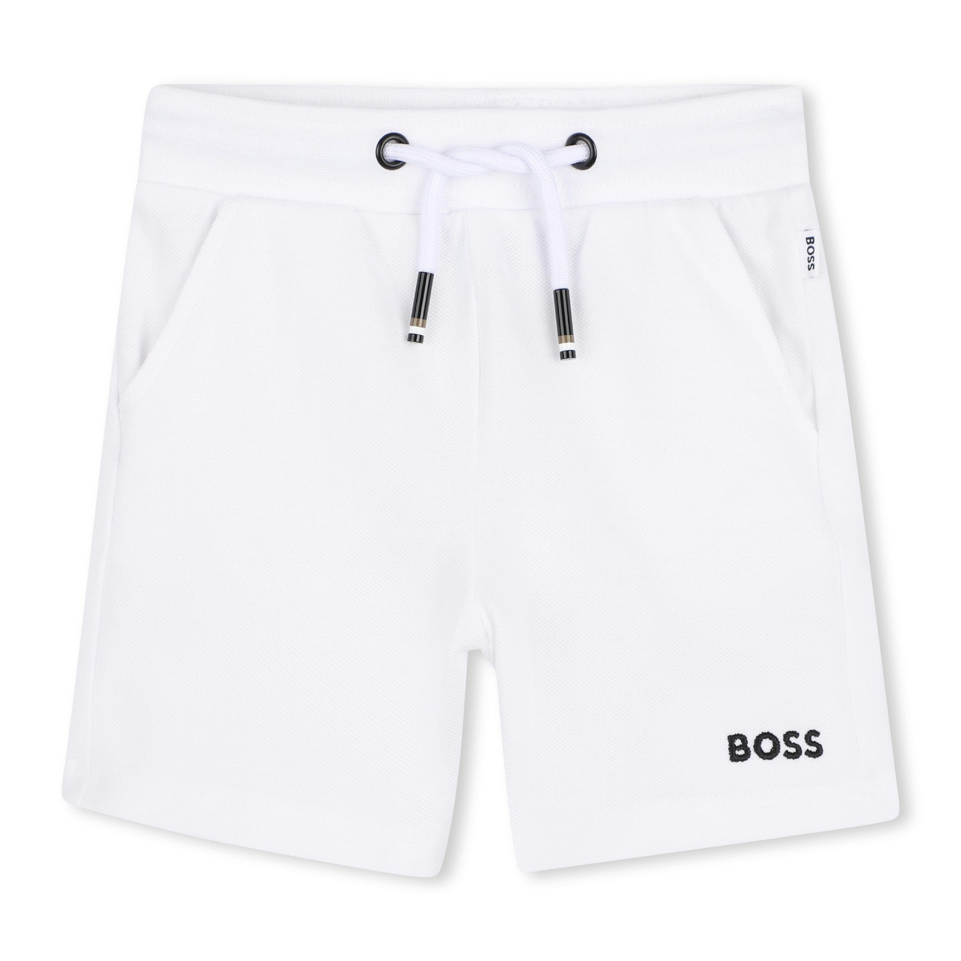 Beige & White Polo Set