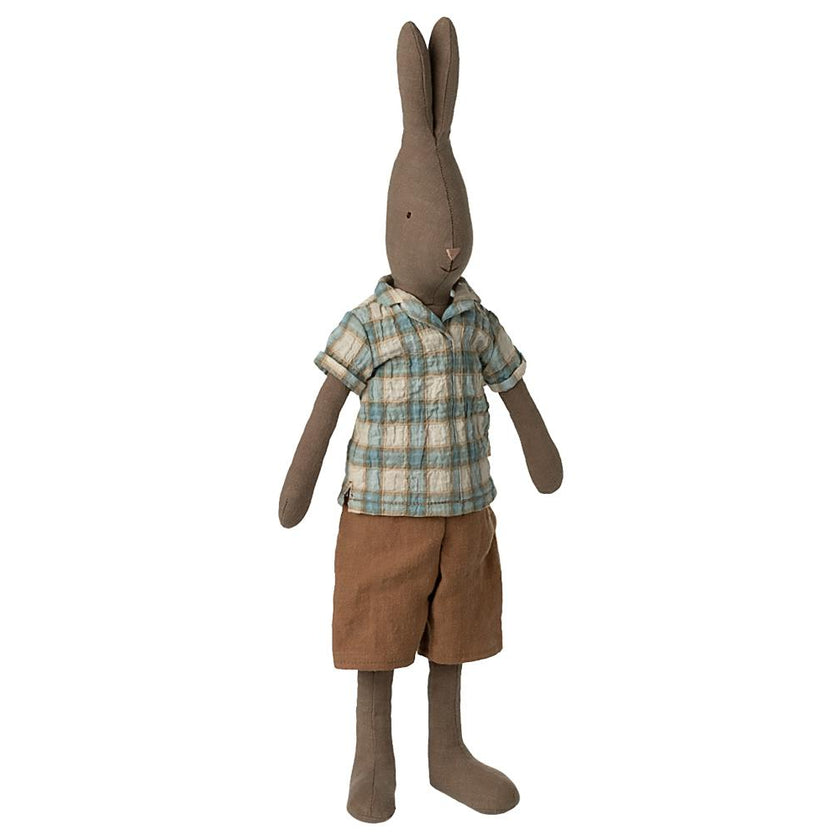 Rabbit size 3, Brown - Shirt and shorts