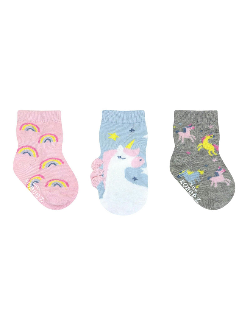 Believe In Magic 3-Pack Baby Socks in Pastel