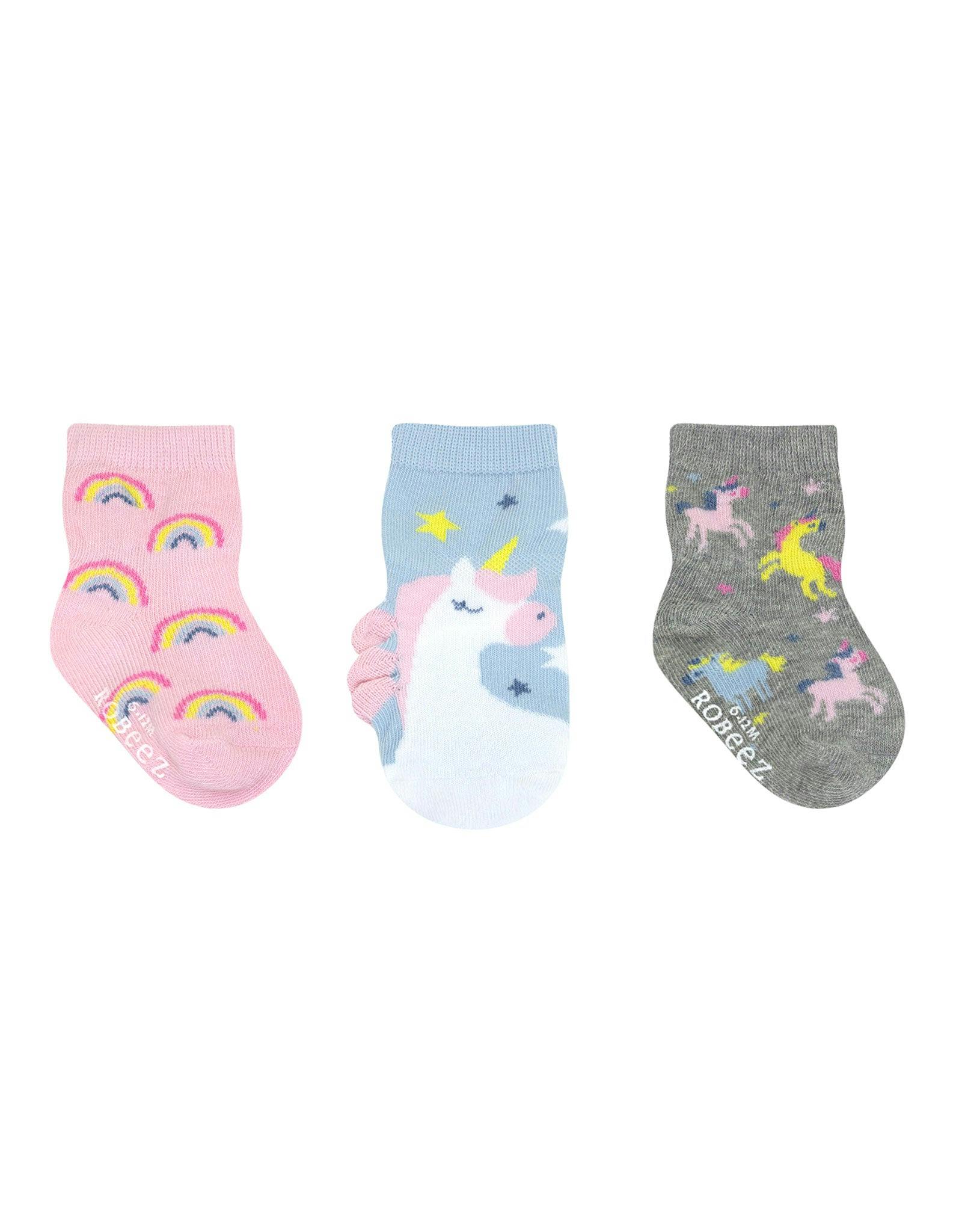 Believe In Magic 3-Pack Baby Socks in Pastel