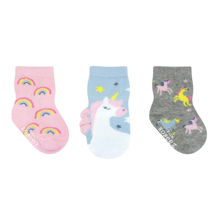 Believe In Magic 3-Pack Baby Socks in Pastel