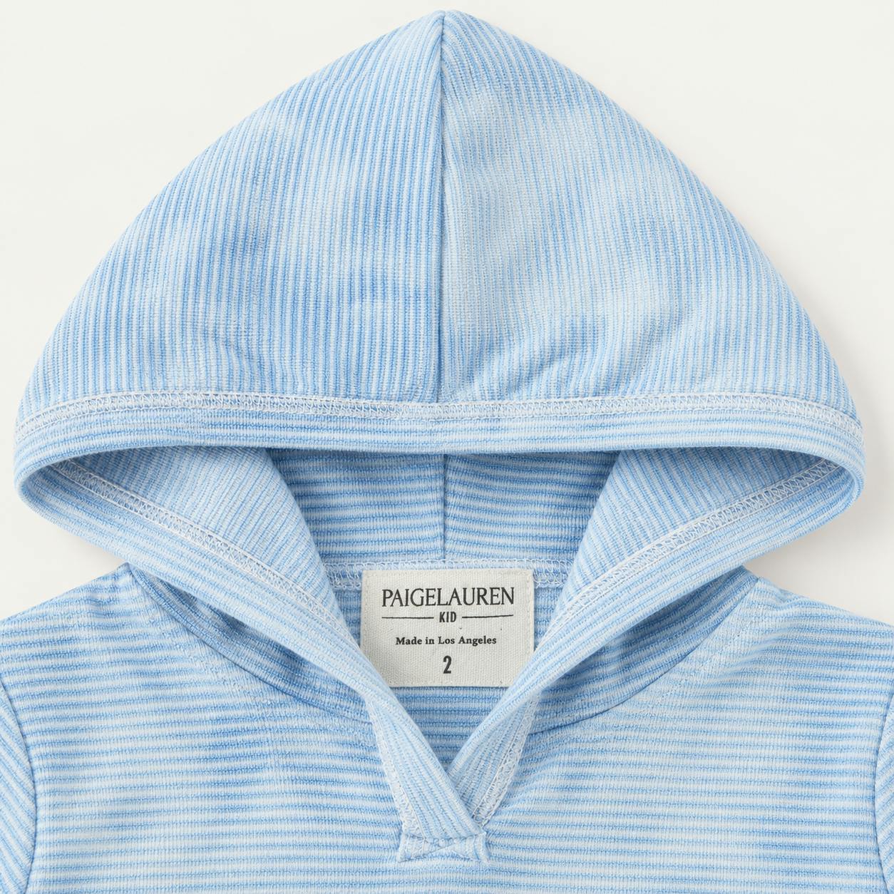 Stripe Marble Rib Hoodie + Legging Set