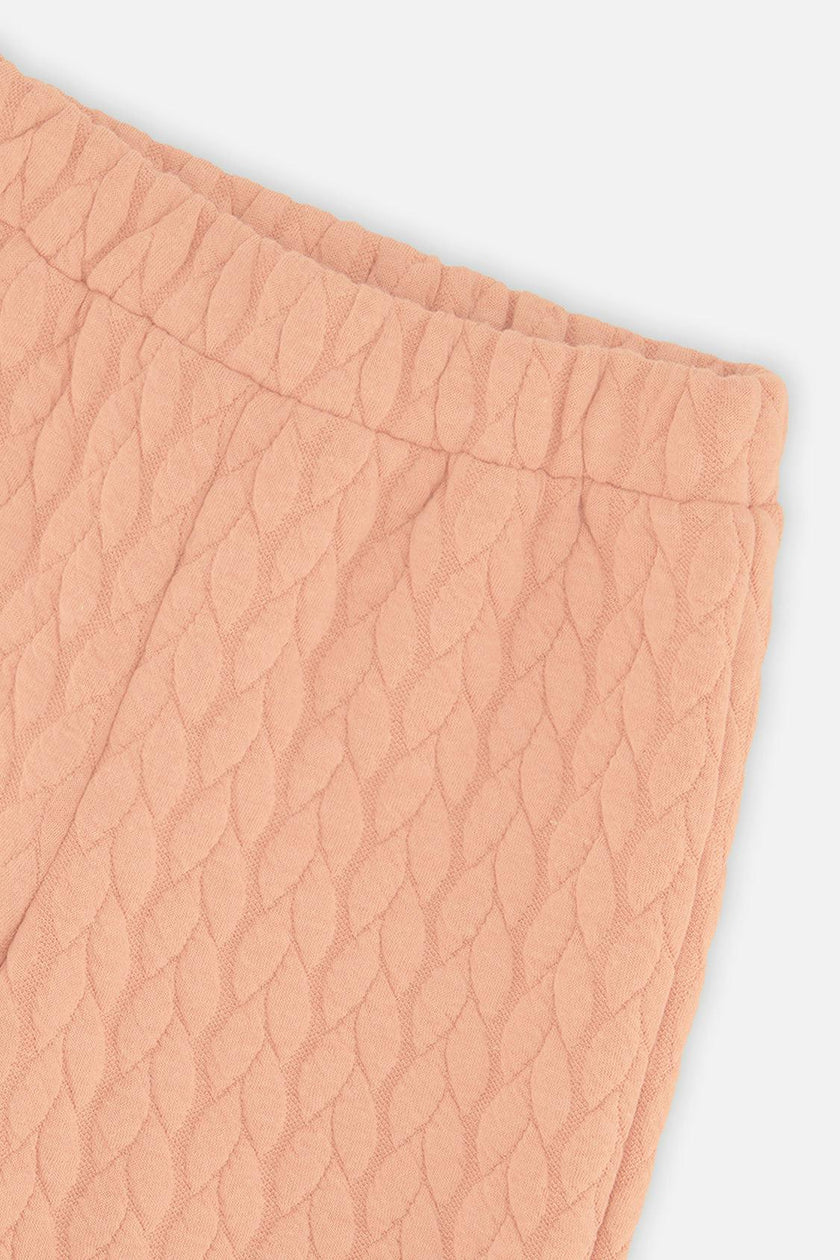 Wide Leg Jacquard Pants Pink