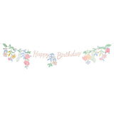 Floral Happy Birthday Garland