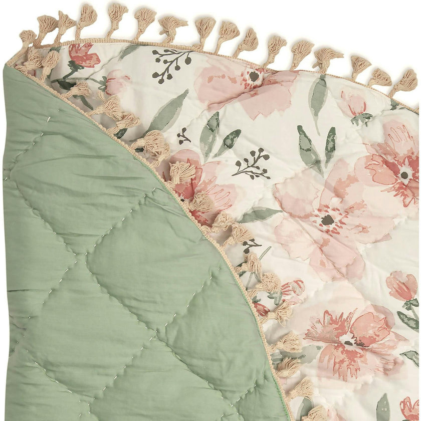 Parker Quilted Baby Play Mat (Pink Floral)