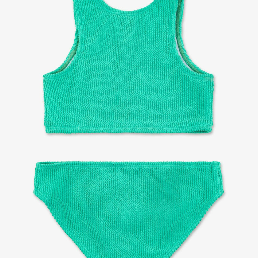 Meredith - Crinkle Two Piece Tankini Swimsuit